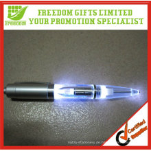 Weiße Farbe Licht Werbung LED-Licht Kugelschreiber